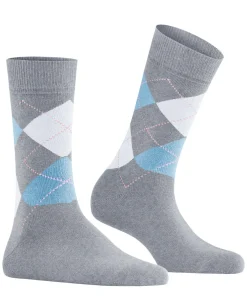 Burlington Queen damessokken, blauw (arctic mel.)