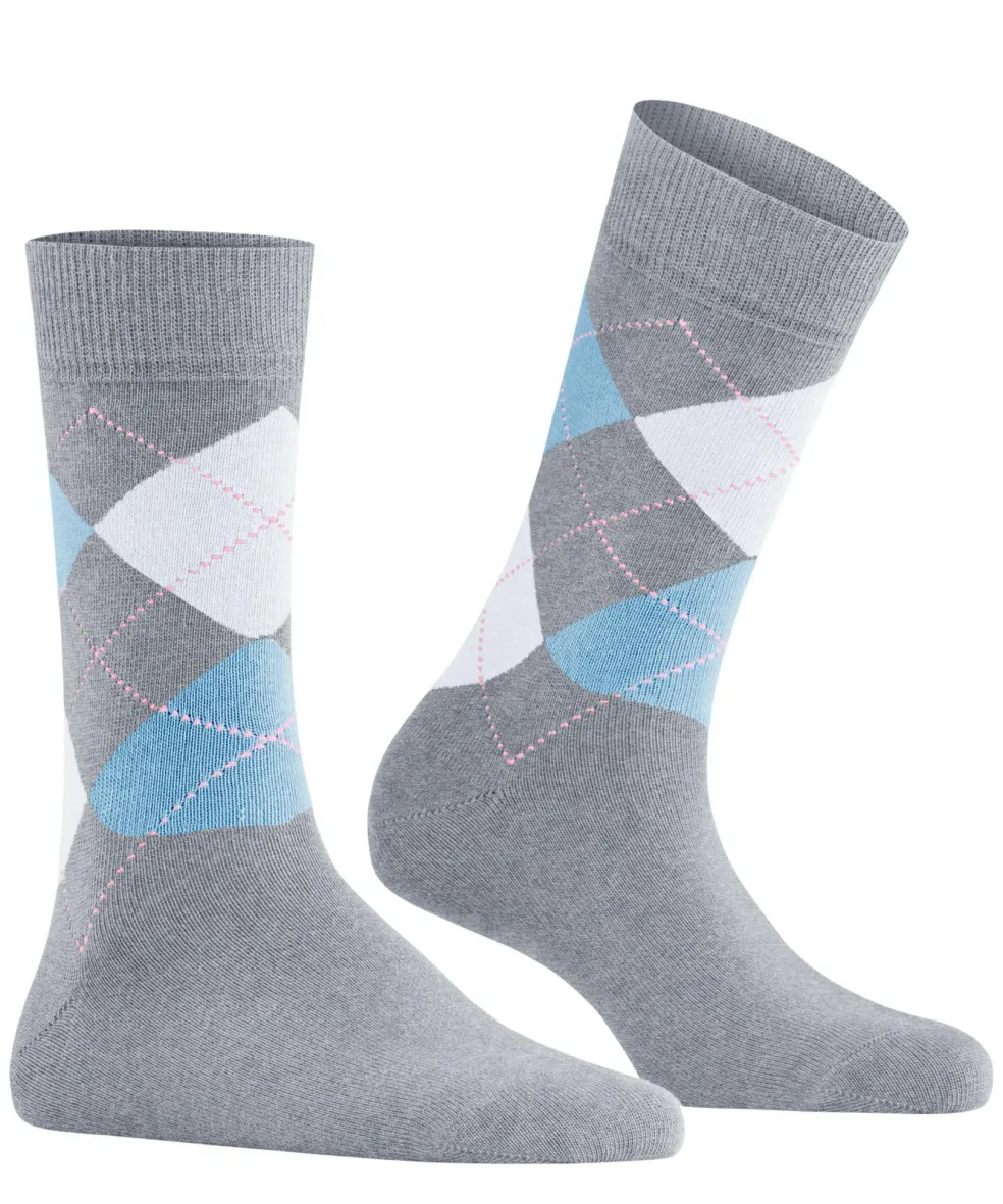 Burlington Queen damessokken, blauw (arctic mel.)