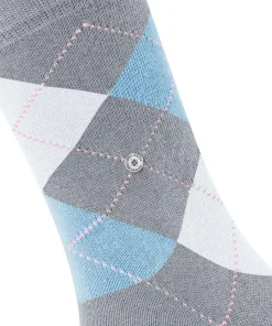 Burlington Queen damessokken, blauw (arctic mel.)