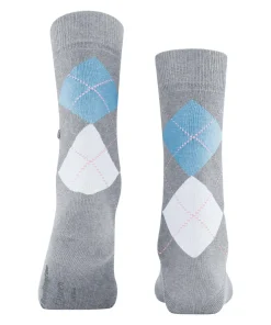 Burlington Queen damessokken, blauw (arctic mel.)