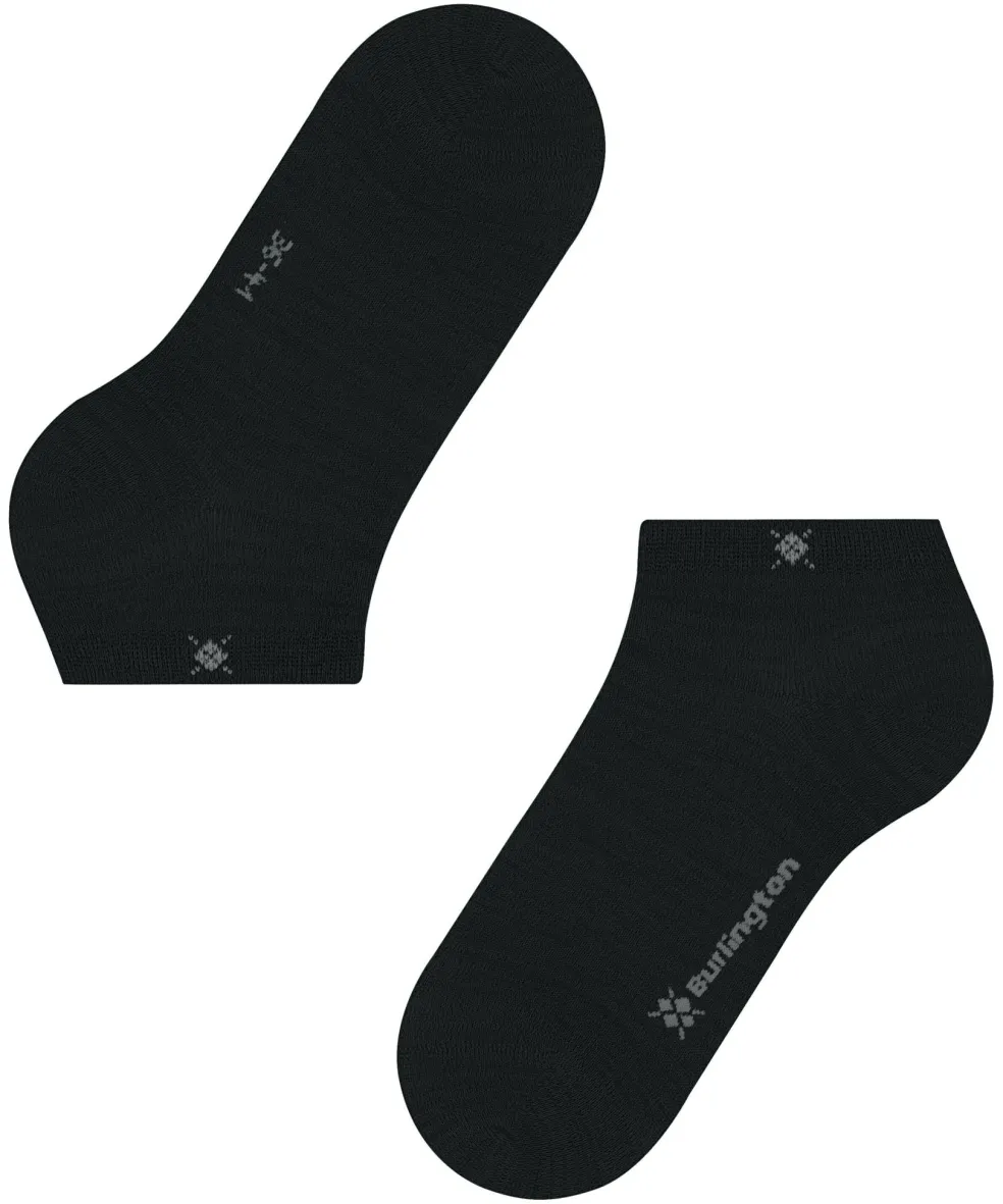 Burlington Soho Vibes dames sneakersokken, zwart (black)