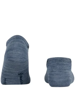 Burlington Soho Vibes dames sneakersokken, blauw (light jeans)