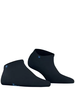 Burlington Soho Vibes dames sneakersokken, blauw (marine)