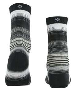 Burlington Stripe damessokken, zwart (black)