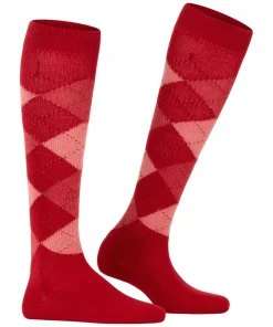 Burlington Whitby dames kniekousen, rood (vermillion red)