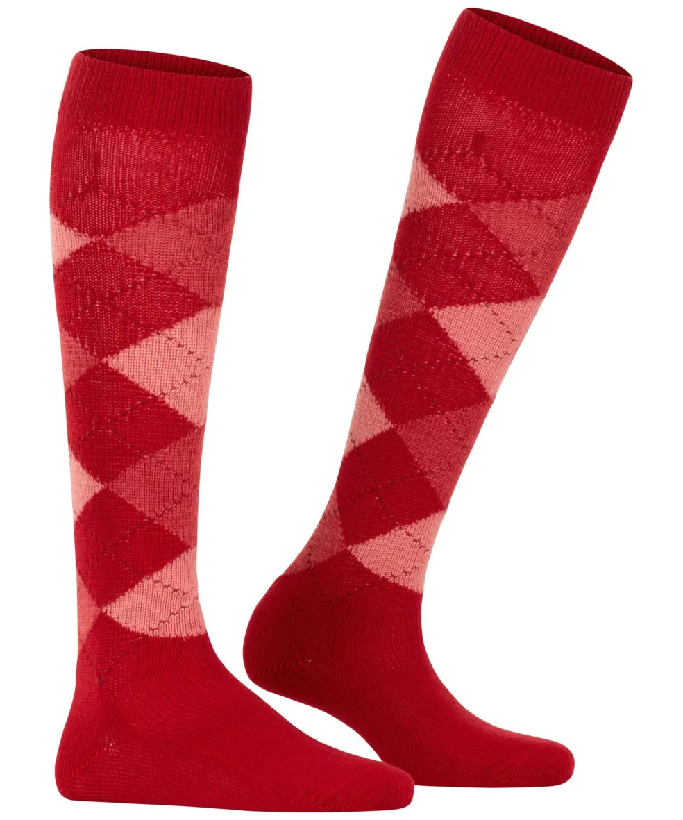 Burlington Whitby dames kniekousen, rood (vermillion red)
