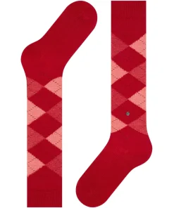 Burlington Whitby dames kniekousen, rood (vermillion red)