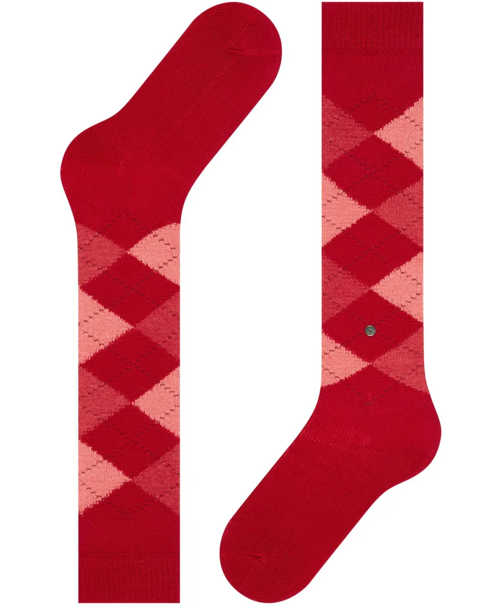 Burlington Whitby dames kniekousen, rood (vermillion red)