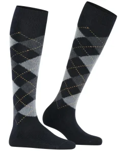 Burlington Whitby dames kniekousen, zwart (black)