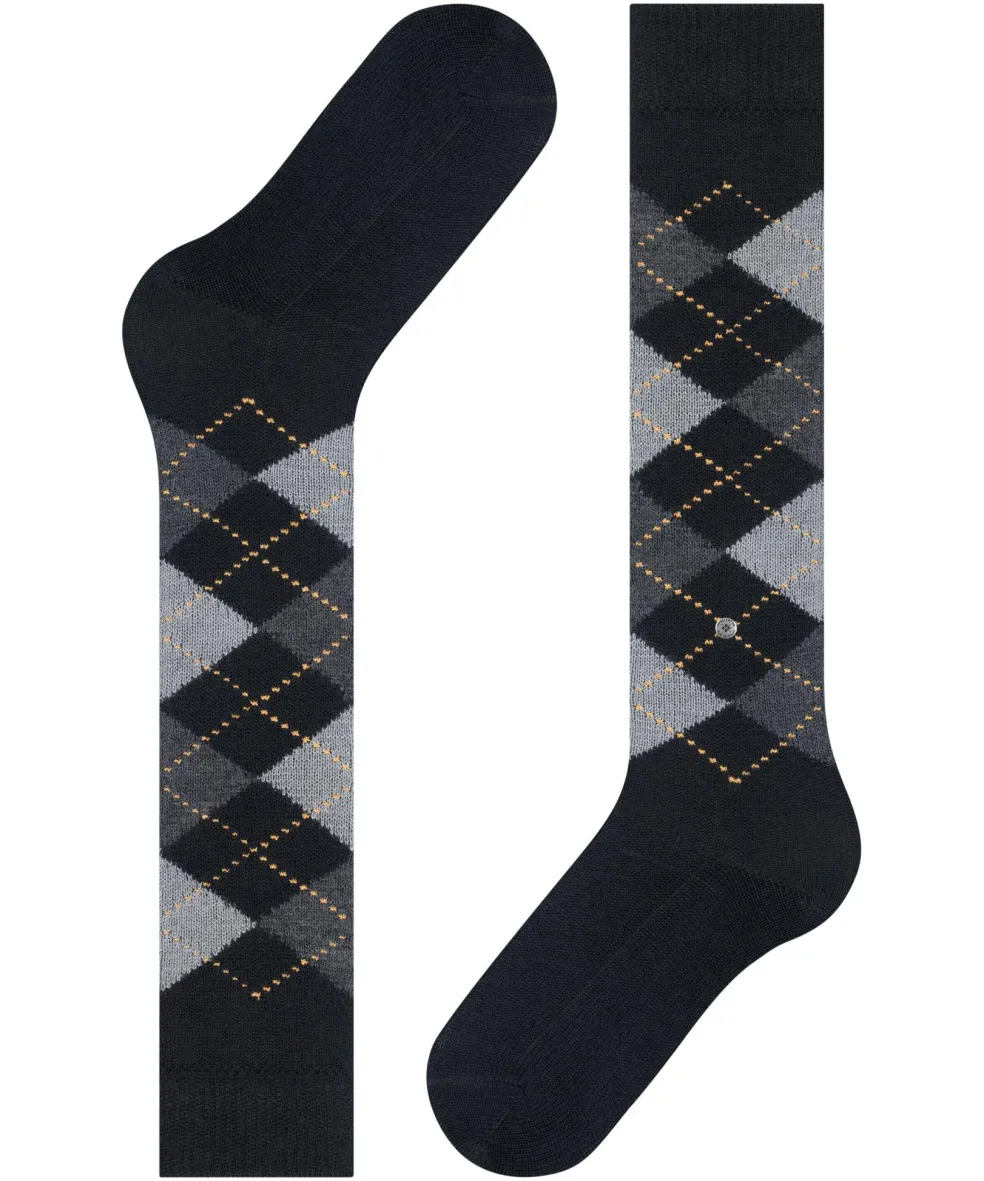 Burlington Whitby dames kniekousen, zwart (black)