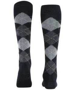 Burlington Whitby dames kniekousen, zwart (black)