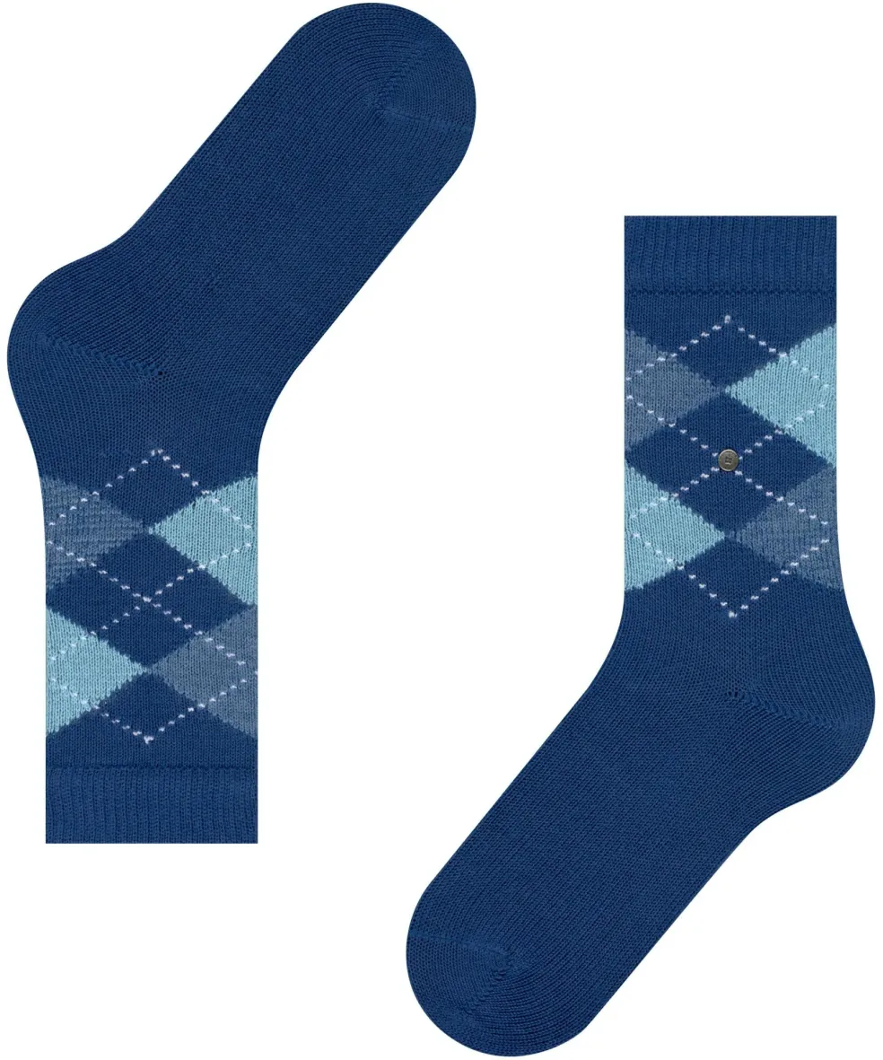 Burlington Whitby damessokken, blauw (royal blue)
