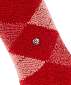 Burlington Whitby damessokken, rood (vermillion red)