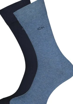 Cadeaubox Calvin Basic Box; 8 paar Calvin Klein sokken zwart, blauw, bruin en grijs