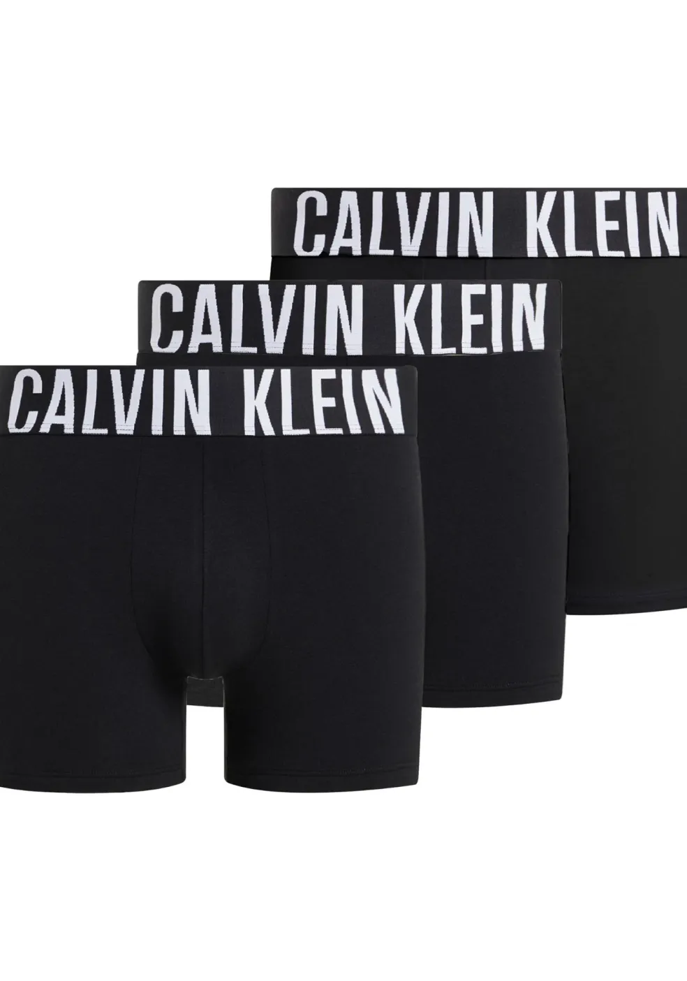 Calvin Klein Boxer Briefs (3-pack), heren boxers extra lang, zwart
