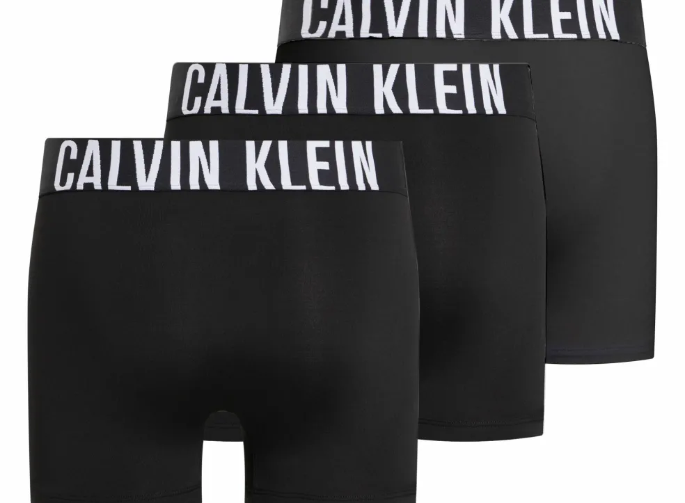 Calvin Klein Boxer Briefs (3-pack), heren boxers extra lang, zwart
