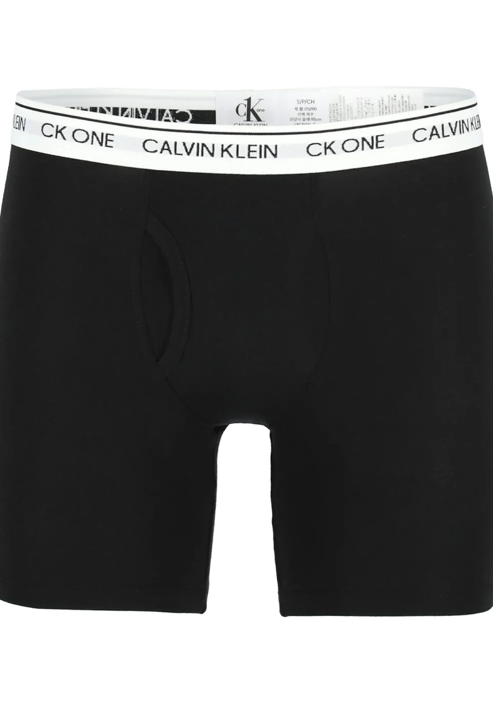 Calvin Klein CK ONE Cotton boxer brief (2-pack), heren boxer lang met gulp, zwart