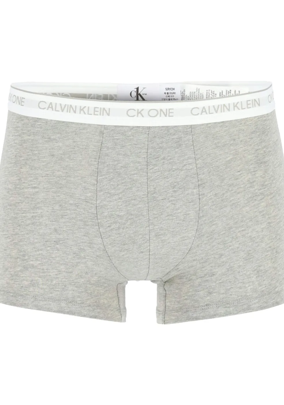 Calvin Klein CK ONE Cotton trunk (1-pack), heren boxer normale lengte, grijs melange