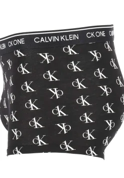 Calvin Klein CK ONE Cotton trunk (1-pack), heren boxer normale lengte, zwart met logo print