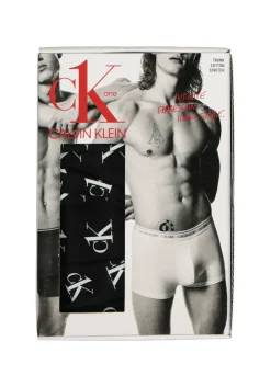 Calvin Klein CK ONE Cotton trunk (1-pack), heren boxer normale lengte, zwart met logo print