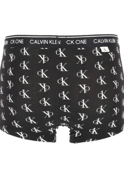 Calvin Klein CK ONE Cotton trunk (1-pack), heren boxer normale lengte, zwart met logo print
