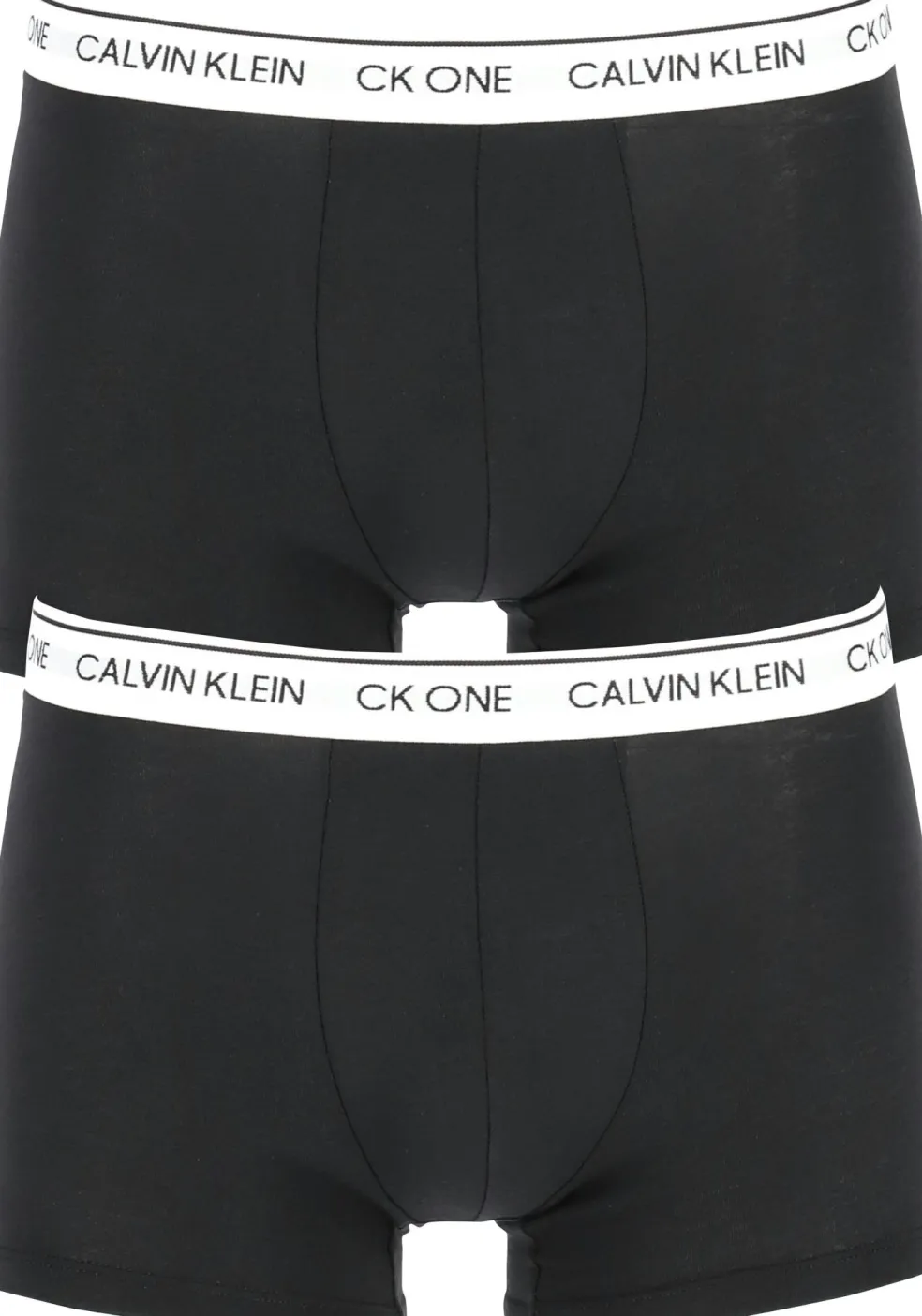 Calvin Klein CK ONE Cotton trunk (2-pack), heren boxer normale lengte, zwart