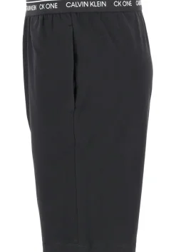 Calvin Klein CK ONE Lounge sleep short, heren lounge joggingbroek kort, dun, zwart