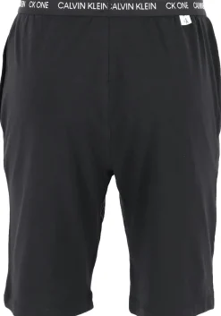 Calvin Klein CK ONE Lounge sleep short, heren lounge joggingbroek kort, dun, zwart