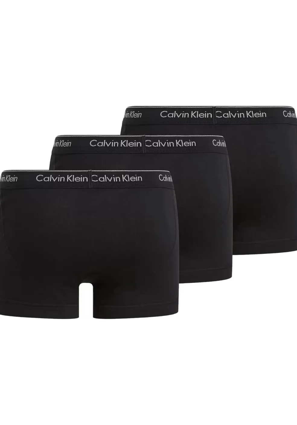 Calvin Klein Cotton Classics Trunks (3-pack), heren boxers normale lengte, zwart