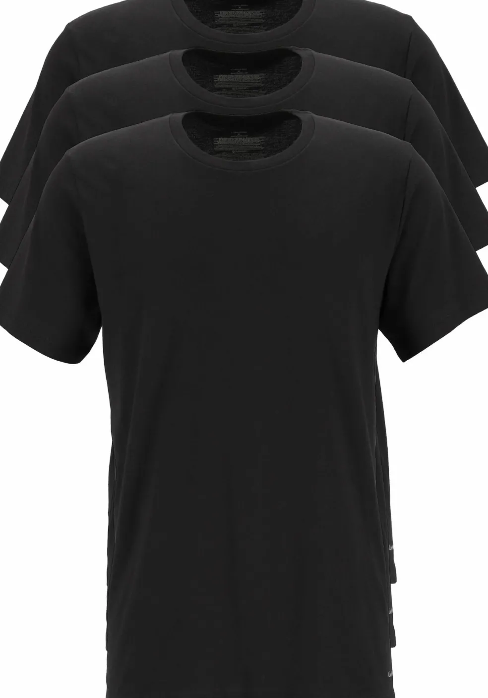 Calvin Klein Cotton Classics crew neck T-shirt (3-pack), heren T-shirts O-hals, zwart