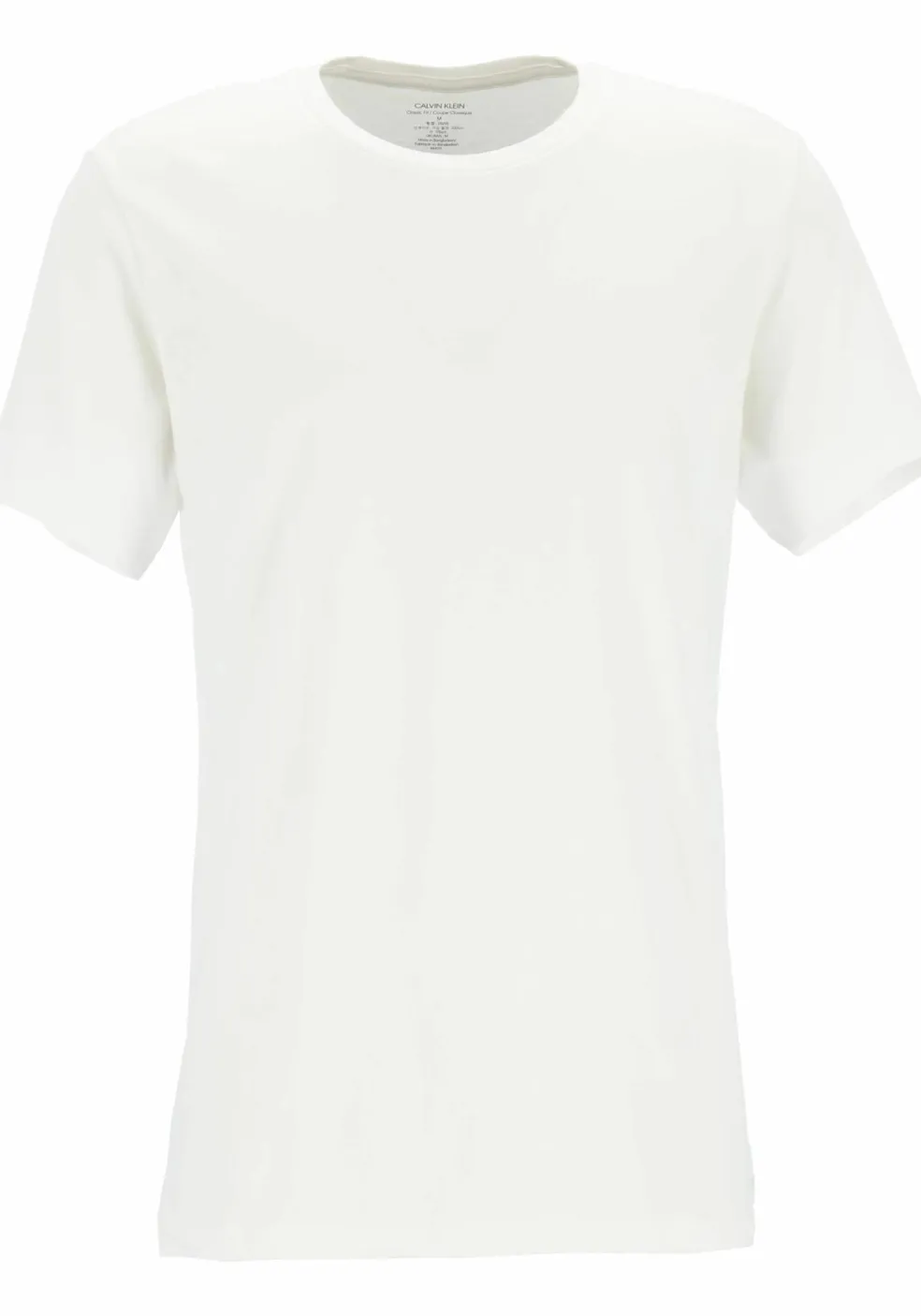 Calvin Klein Cotton Classics crew neck T-shirt (3-pack), heren T-shirts O-hals, zwart, wit en grijs