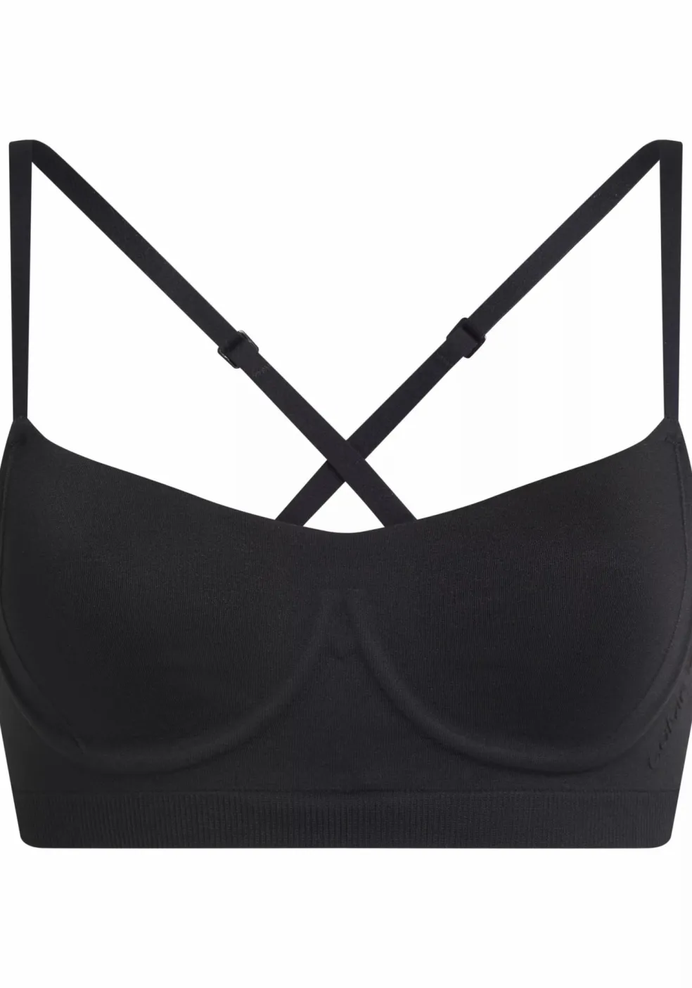 Calvin Klein dames Bonded Flex unlined balconette bra, beugelloze BH, zwart