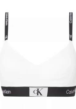 Calvin Klein dames 1996 lighly lined bralette, bralette, wit