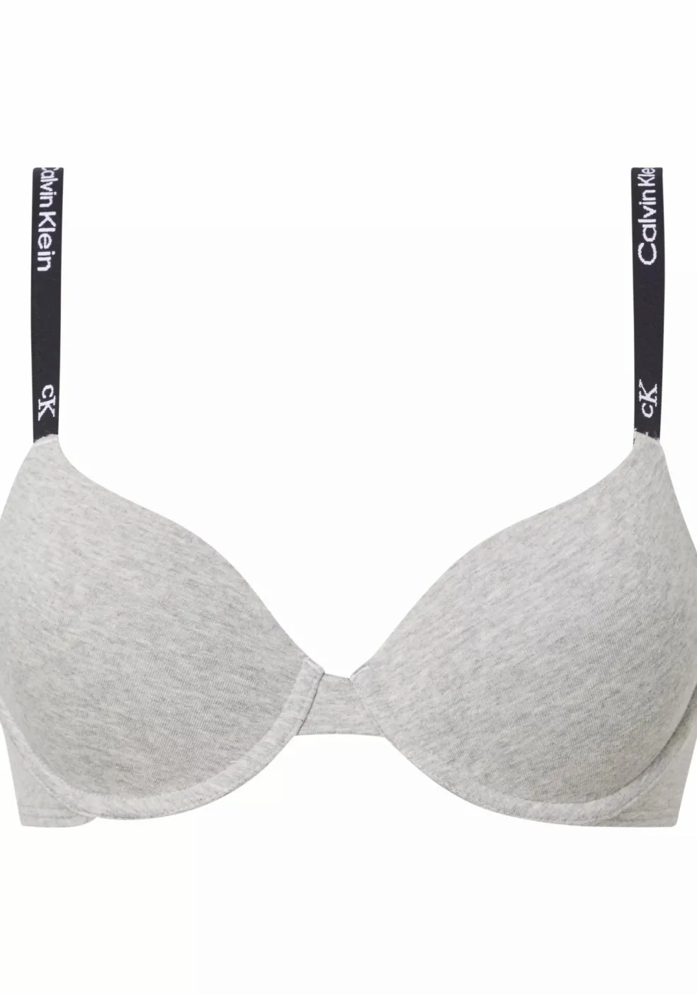 Calvin Klein dames 1996 lightly lined demi bra, T-shirt BH, grijs