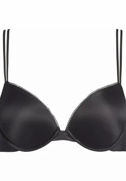 Calvin Klein dames Liquid Touch plunge push-up bra, push-up BH, zwart