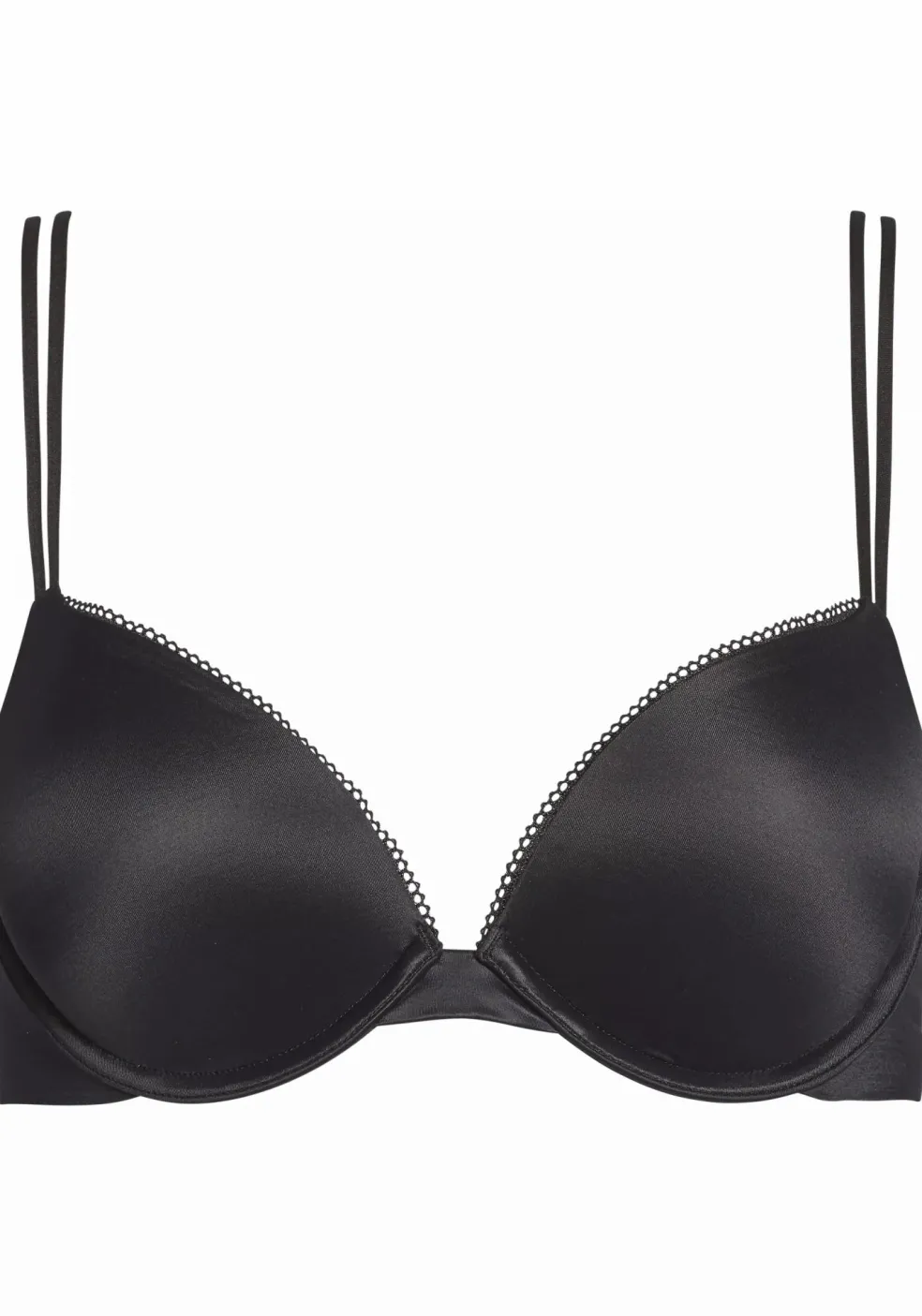 Calvin Klein dames Liquid Touch plunge push-up bra, push-up BH, zwart