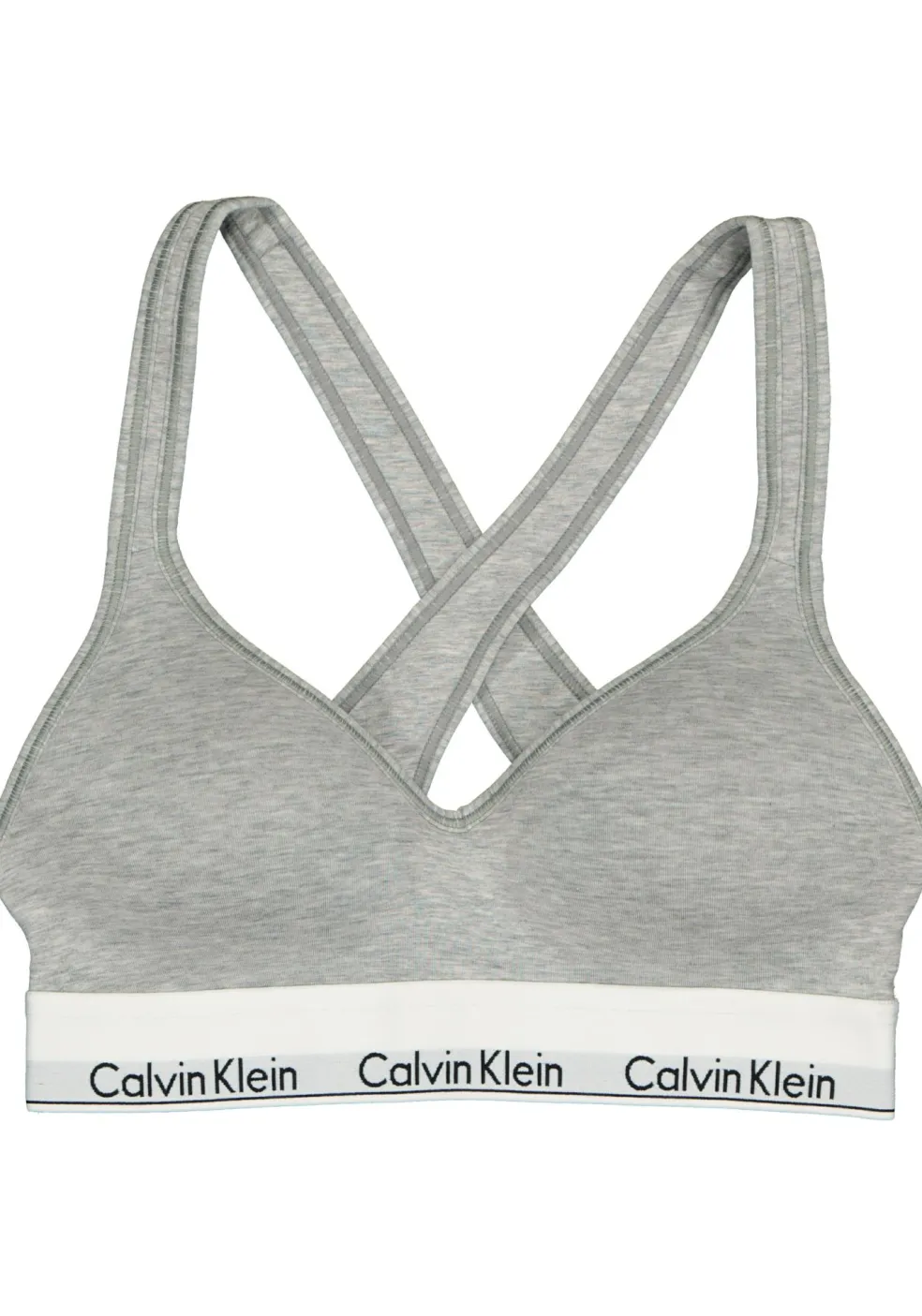 Calvin Klein dames Modern Cotton bralette top, met voorgevormde cups, grijs