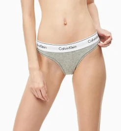 Calvin Klein dames Modern Cotton string, grijs