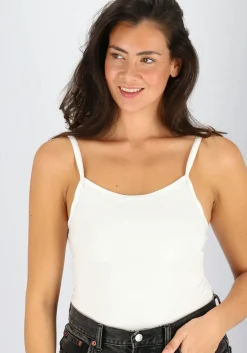 Calvin Klein dames ONE Cotton spaghetti tops (2-pack), wit