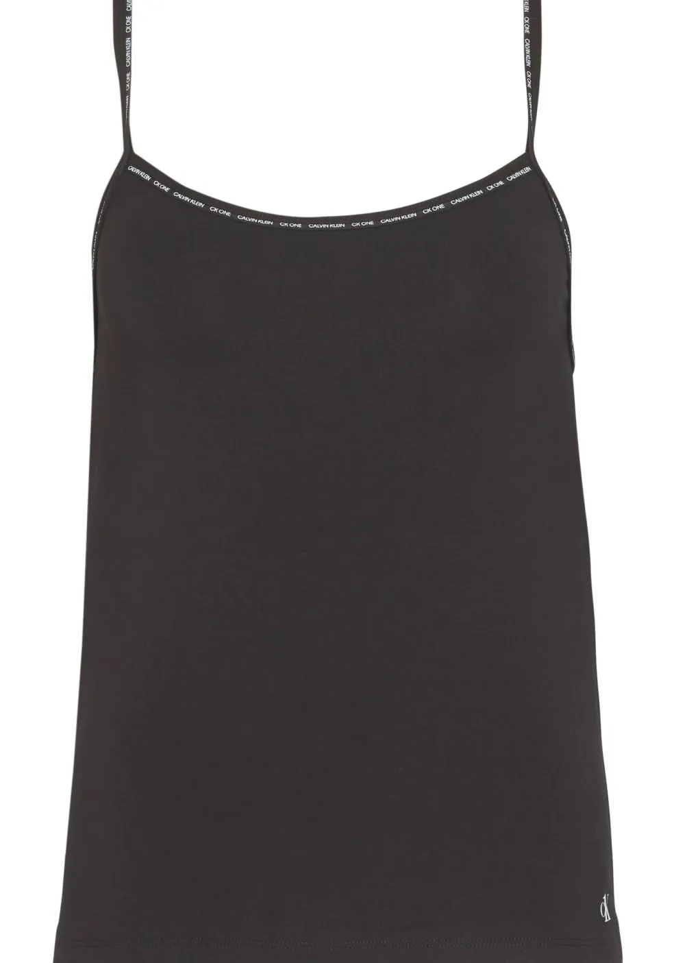 Calvin Klein dames ONE Cotton spaghetti tops (2-pack), zwart