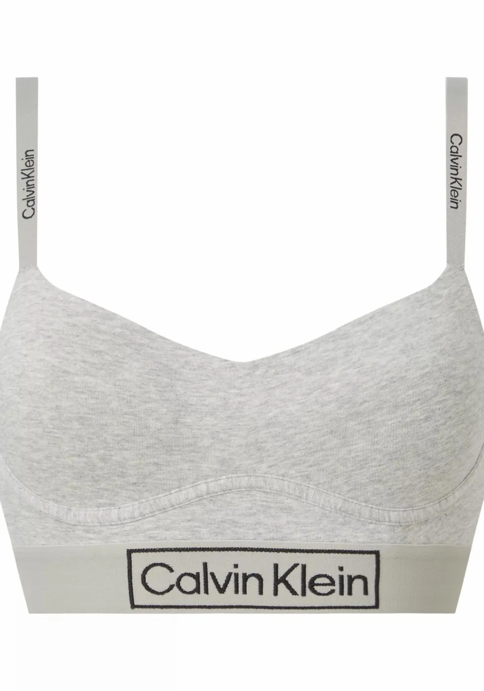 Calvin Klein dames Reimagined Heritage lightly lined bralette, bralette, grijs