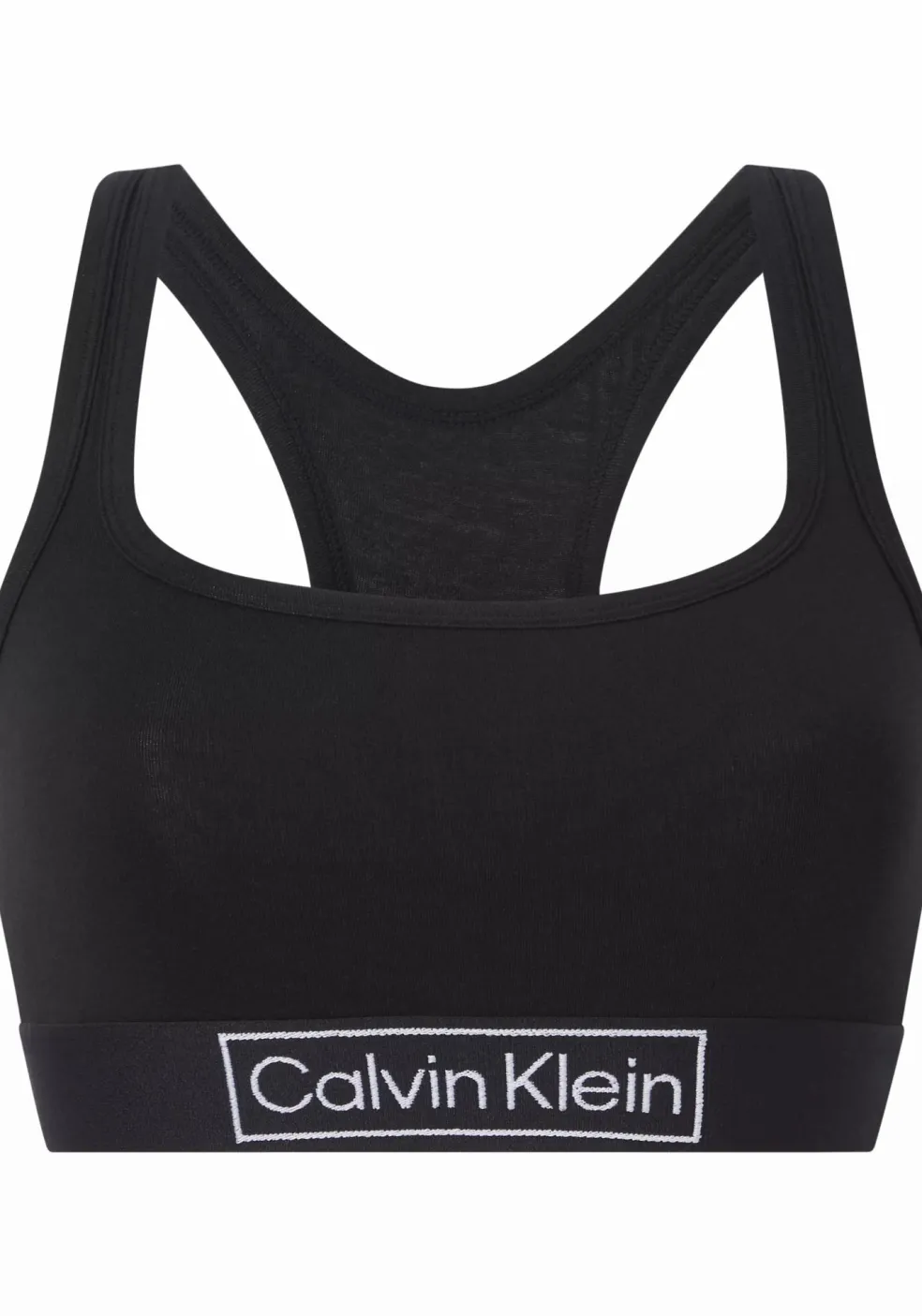 Calvin Klein dames Reimagined Heritage unlined bralette, bralette, zwart