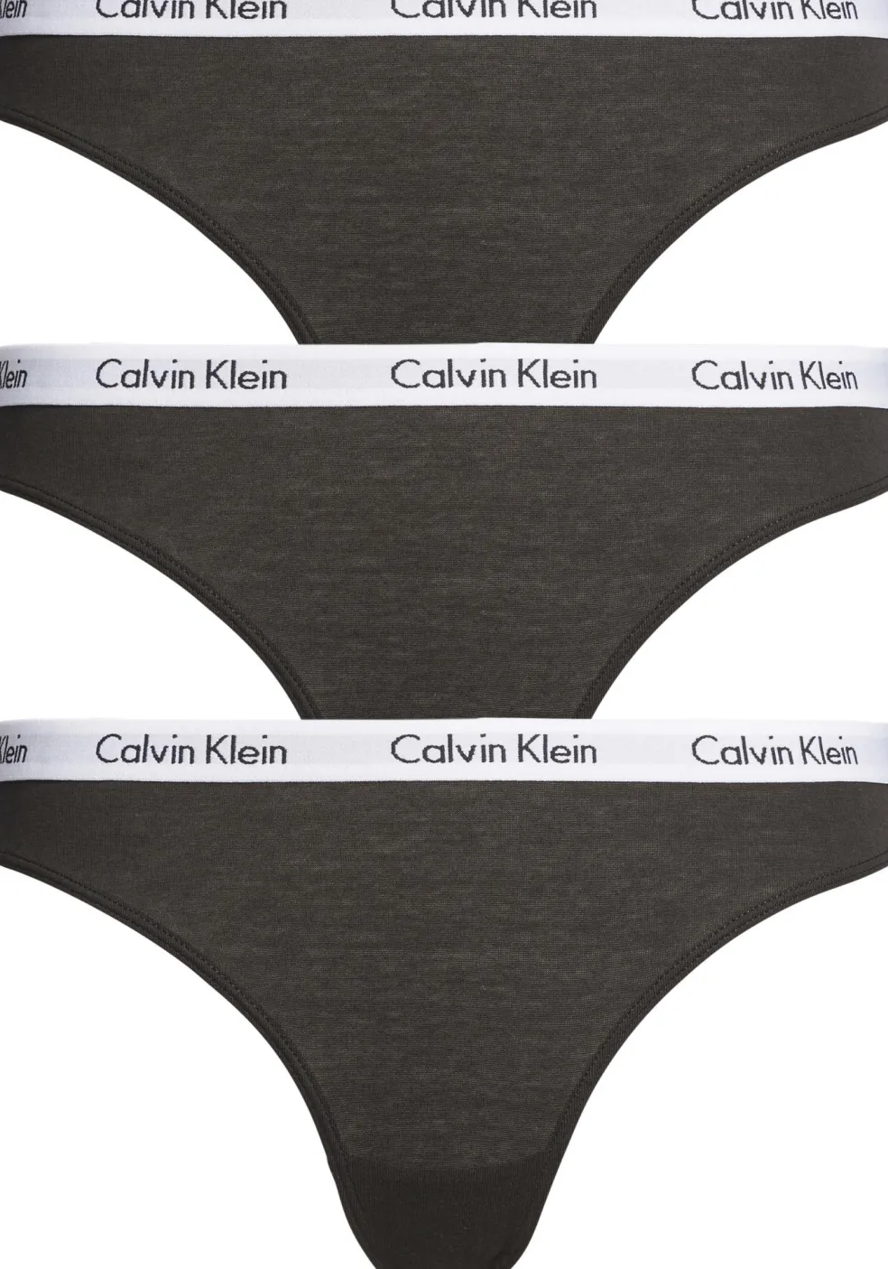 Calvin Klein dames slips (3-pack), zwart