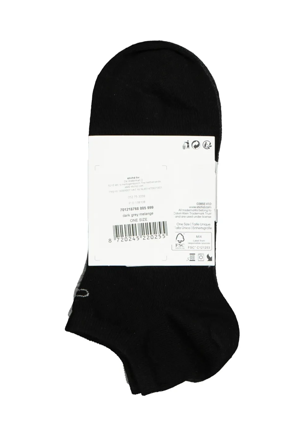 Calvin Klein damessokken Chloe (3-pack), enkelsokken, grijs, antraciet en zwart