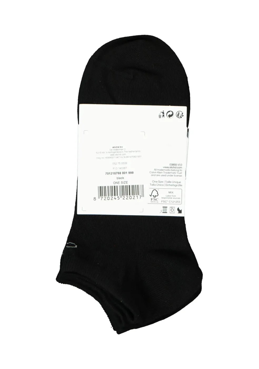 Calvin Klein damessokken Chloe (3-pack), enkelsokken, zwart