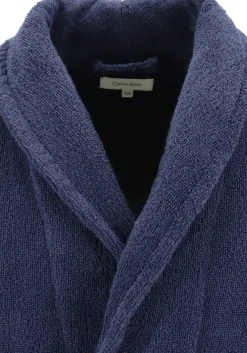 Calvin Klein heren badjas, badstof, blauw