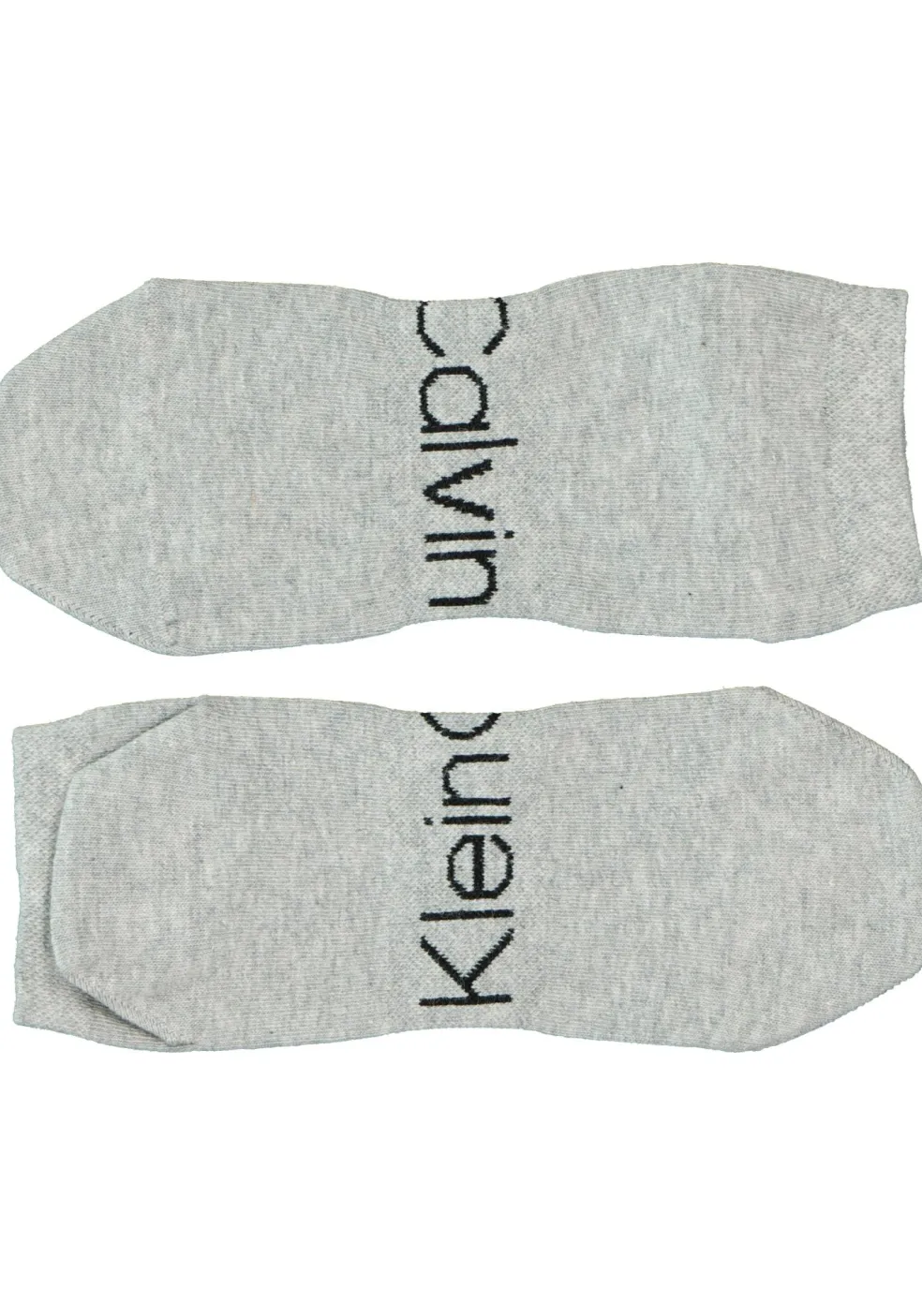 Calvin Klein herensokken Dirk (2-pack), enkelsokken, wit en grijs met logo