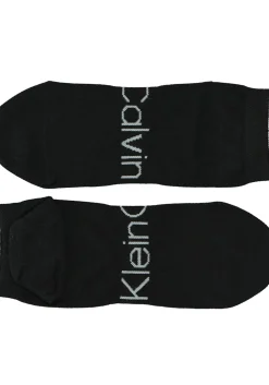 Calvin Klein herensokken Dirk (2-pack), enkelsokken, zwart met logo