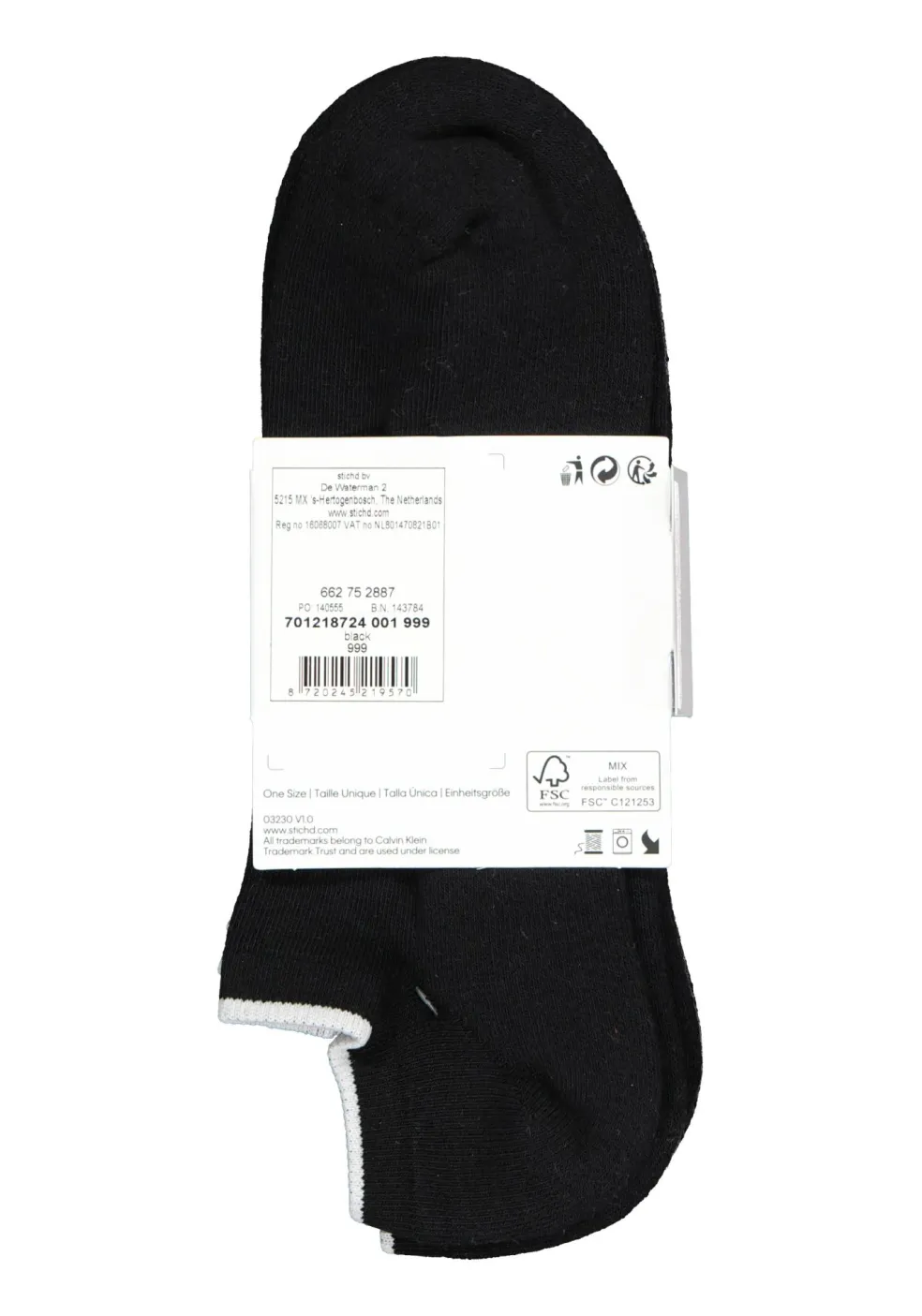 Calvin Klein herensokken Grant (3-pack), onzichtbare lage sportsokken, zwart