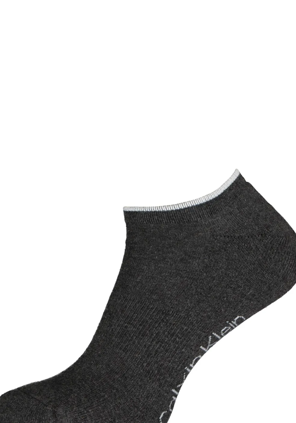 Calvin Klein herensokken Grant (3-pack), onzichtbare lage sportsokken, grijs, zwart en grijs met rood